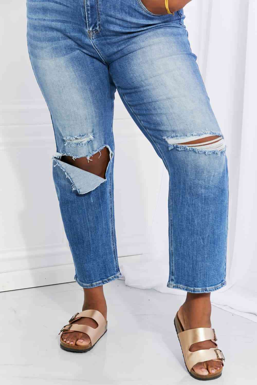   Emily High Rise Relaxed Jeans Trendsi