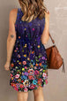  Scoop Neck Buttoned Sleeveless Magic Dress with Pockets -BazaarBey - www.shopbazaarbey.com