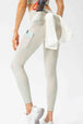 Full Size Slim Fit High Waist Long Sports Pants with Pockets Bazaarbey