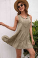 Tassel Tie Lace Trim Sleeveless Dress -BazaarBey - www.shopbazaarbey.com