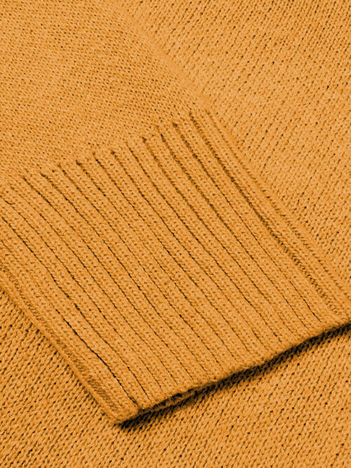 V-Neck Long Sleeve Knit Top Bazaarbey