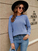Round Neck Raglan Sleeve Sweater Bazaarbey
