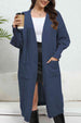Open Front Dropped Shoulder Cardigan Trendsi