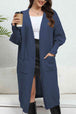 Open Front Dropped Shoulder Cardigan Trendsi