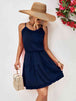 Frill Trim Spaghetti Strap Mini Dress -BazaarBey - www.shopbazaarbey.com