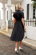Tied Button Up Shirt Dress -BazaarBey - www.shopbazaarbey.com