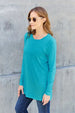  Full Size Round Neck Long Sleeve Top Trendsi
