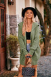 Collared Neck Button-Up Cardigan with Pockets Trendsi