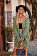 Collared Neck Button-Up Cardigan with Pockets Trendsi