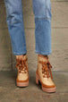  Lace Up Lug Booties Trendsi