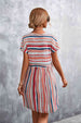 Striped Round Neck Dress -BazaarBey - www.shopbazaarbey.com