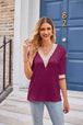 Printed  V-Neck Tee Bazaarbey