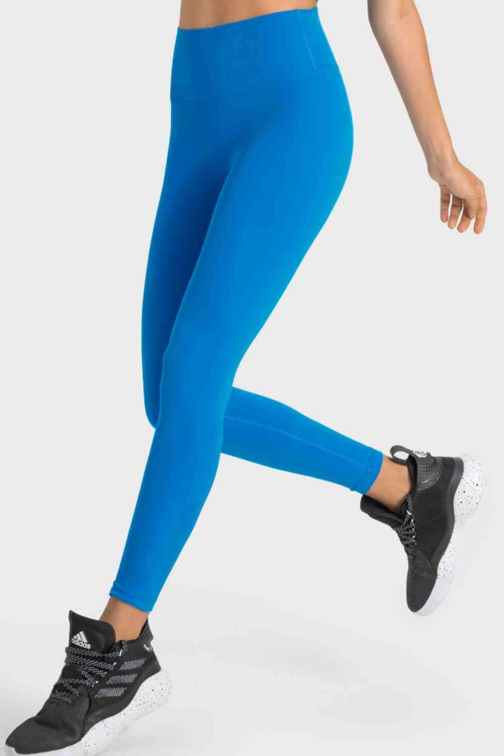 High-Rise Wide Waistband Yoga Leggings Bazaarbey