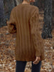 Cable-Knit Button Down Cardigan Bazaarbey