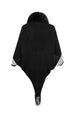Striped Fringe Detail Long Sleeve Poncho Bazaarbey