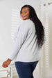  Seam Detail Round Neck Long Sleeve Top Trendsi