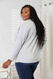  Seam Detail Round Neck Long Sleeve Top Trendsi