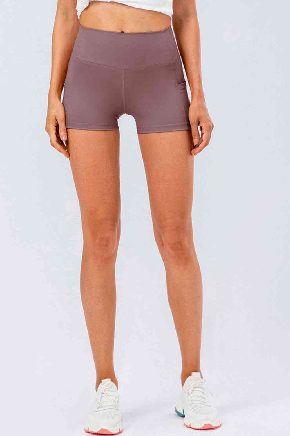 Slim Fit Wide Waistband Sports Shorts Bazaarbey