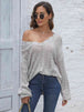  V-Neck Sweater Trendsi