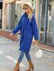 Collared Neck Button Down Coat Trendsi