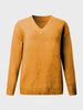 V-Neck Long Sleeve Knit Top Bazaarbey
