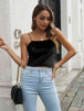 Straight Neck Cropped Cami Bazaarbey