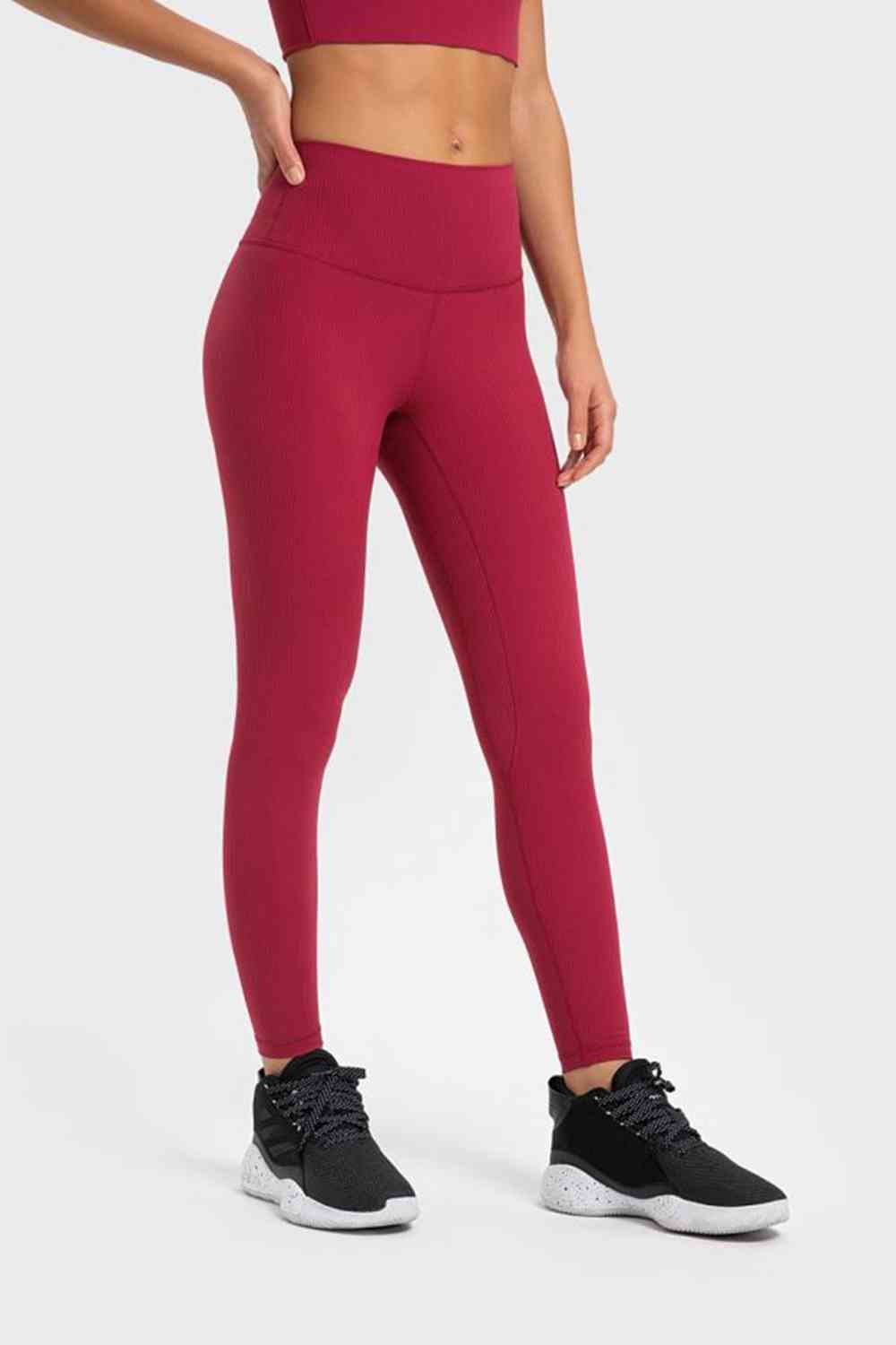Highly Stretchy Wide Waistband Yoga Leggings Bazaarbey