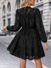 V-Neck Long Sleeve Buttoned Dress -BazaarBey - www.shopbazaarbey.com