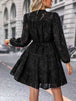V-Neck Long Sleeve Buttoned Dress -BazaarBey - www.shopbazaarbey.com