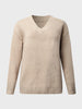 V-Neck Long Sleeve Knit Top Bazaarbey