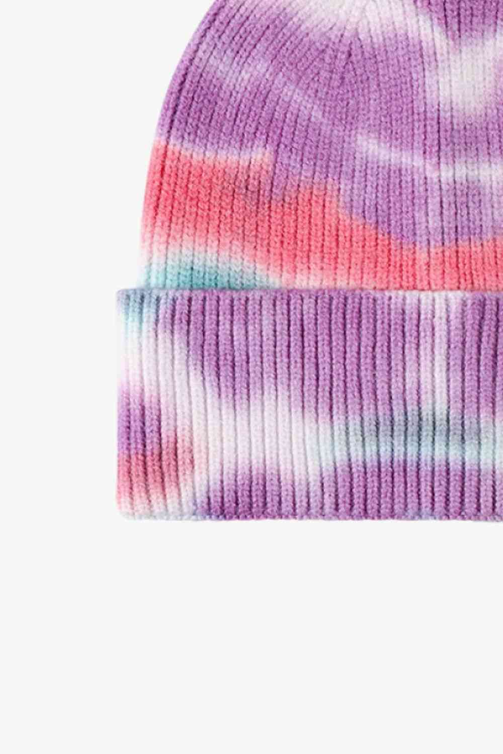 Tie-Dye Cuffed Knit Beanie Trendsi
