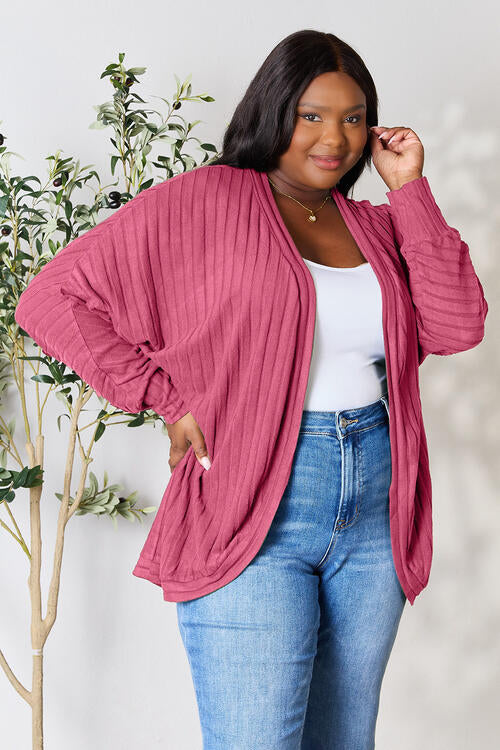 Ribbed Cocoon Cardigan Bazaarbey