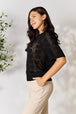  Ribbed Trim Round Neck Knit Top Bazaarbey