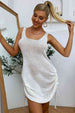 Drawstring Backless Mini Dress -BazaarBey - www.shopbazaarbey.com
