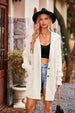 Collared Neck Button-Up Cardigan with Pockets Trendsi