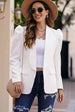  Puff Sleeve Shawl Collar Blazer Bazaarbey
