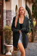 Collared Neck Button-Up Cardigan with Pockets Trendsi