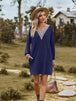 V-Neck Cutout Sleeve Mini Dress -BazaarBey - www.shopbazaarbey.com