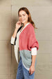 Woven Right  Cable-Knit Batwing Sleeve Cardigan Bazaarbey