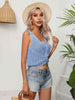 Twisted V-Neck Knit Tank Trendsi