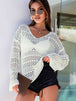 BazaarBey  V-Neck Long Sleeve Knit Top 