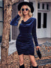 Cowl Neck Tulip Hem Dress -BazaarBey - www.shopbazaarbey.com