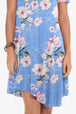 Floral Round Neck Short Sleeve Dress -BazaarBey - www.shopbazaarbey.com