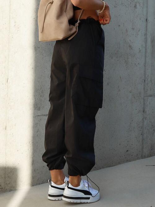 Drawstring Pants with Pockets Bazaarbey