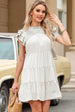 Cap Sleeve Tiered Mini Dress -BazaarBey - www.shopbazaarbey.com