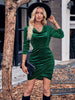 Cowl Neck Tulip Hem Dress -BazaarBey - www.shopbazaarbey.com