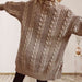 Cable-Knit Open Front Dropped Shoulder Cardigan Trendsi