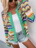 Chevron Stripes  Cardigan Bazaarbey