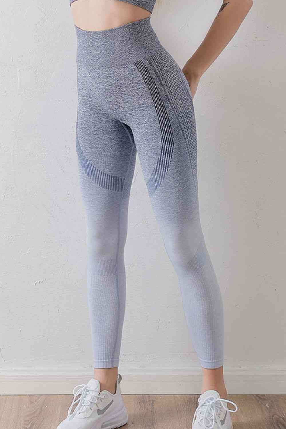 Gradient High Waist Sports Leggings Bazaarbey