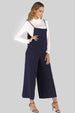  Cropped Wide Leg Overalls with Pockets Bazaarbey
